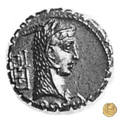 412/1 - denario L. Roscius Fabatus 64 BC (Roma)