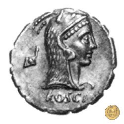 412/1 - denario L. Roscius Fabatus 64 BC (Roma)