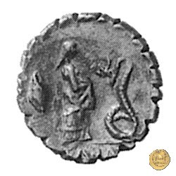 412/1 - denario L. Roscius Fabatus 64 BC (Roma)