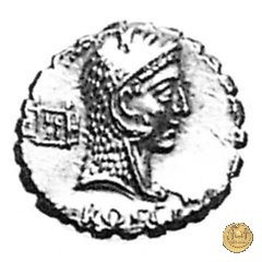 412/1 - denario L. Roscius Fabatus 64 BC (Roma)