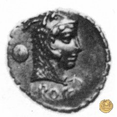 412/1 - denario L. Roscius Fabatus 64 BC (Roma)