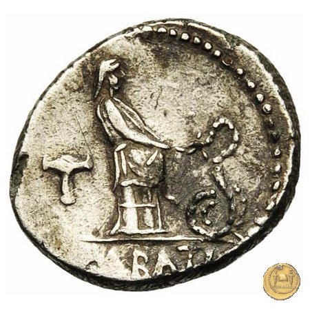 412/1 - denario L. Roscius Fabatus 64 BC (Roma)