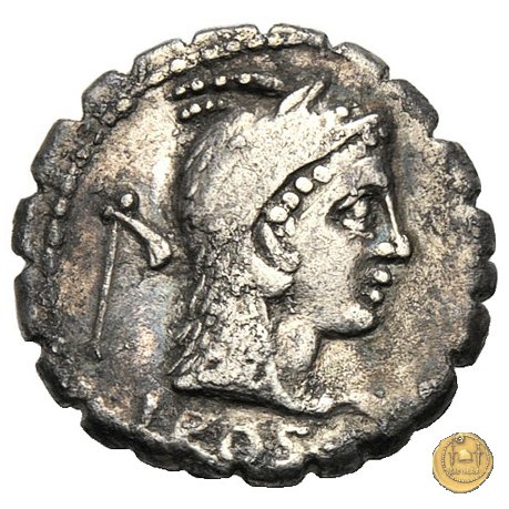 412/1 - denario L. Roscius Fabatus 64 BC (Roma)