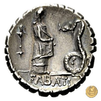 412/1 - denario L. Roscius Fabatus 64 BC (Roma)