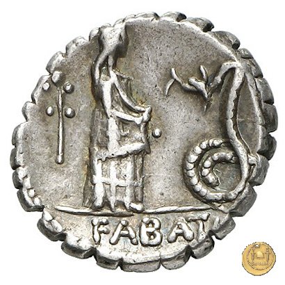 412/1 - denario L. Roscius Fabatus 64 BC (Roma)