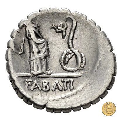 412/1 - denario L. Roscius Fabatus 64 BC (Roma)