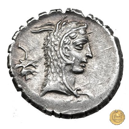 412/1 - denario L. Roscius Fabatus 64 BC (Roma)