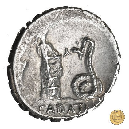 412/1 - denario L. Roscius Fabatus 64 BC (Roma)