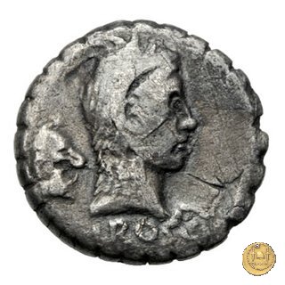 412/1 - denario L. Roscius Fabatus 64 BC (Roma)
