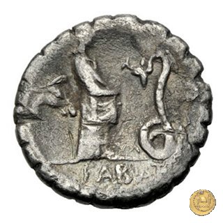 412/1 - denario L. Roscius Fabatus 64 BC (Roma)