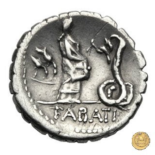 412/1 - denario L. Roscius Fabatus 64 BC (Roma)