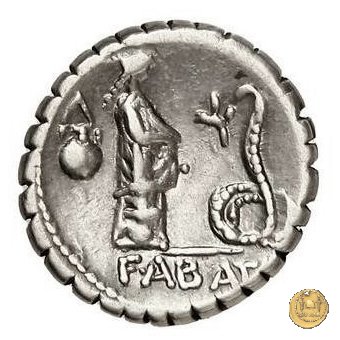 412/1 - denario L. Roscius Fabatus 64 BC (Roma)