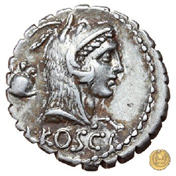 412/1 - denario L. Roscius Fabatus 64 BC (Roma)