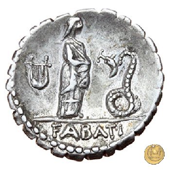 412/1 - denario L. Roscius Fabatus 64 BC (Roma)