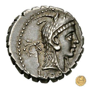 412/1 - denario L. Roscius Fabatus 64 BC (Roma)