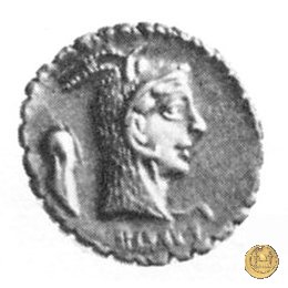 412/1 - denario L. Roscius Fabatus 64 BC (Roma)