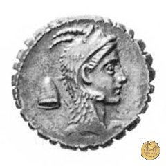 412/1 - denario L. Roscius Fabatus 64 BC (Roma)