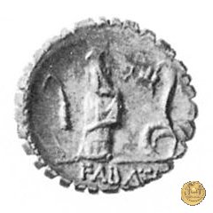 412/1 - denario L. Roscius Fabatus 64 BC (Roma)