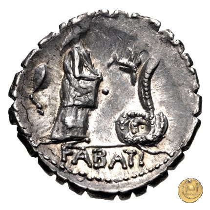 412/1 - denario L. Roscius Fabatus 64 BC (Roma)