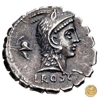 412/1 - denario L. Roscius Fabatus 64 BC (Roma)