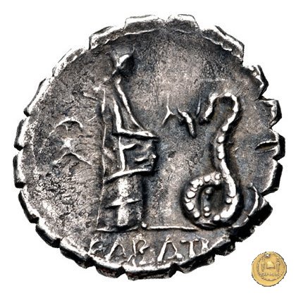 412/1 - denario L. Roscius Fabatus 64 BC (Roma)