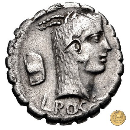 412/1 - denario L. Roscius Fabatus 64 BC (Roma)
