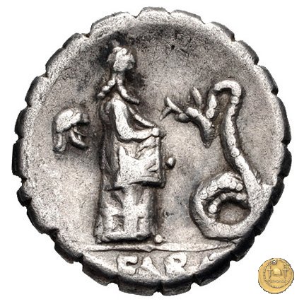 412/1 - denario L. Roscius Fabatus 64 BC (Roma)