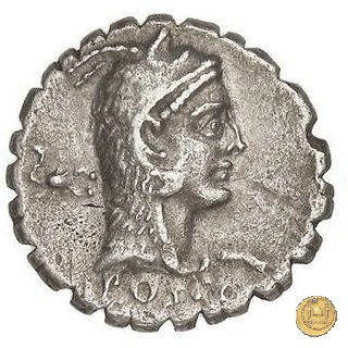 412/1 - denario L. Roscius Fabatus 64 BC (Roma)