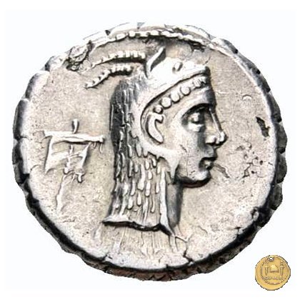 412/1 - denario L. Roscius Fabatus 64 BC (Roma)