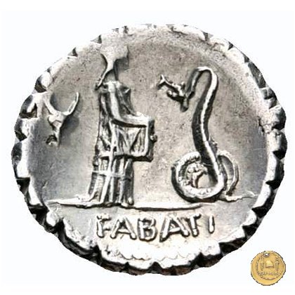 412/1 - denario L. Roscius Fabatus 64 BC (Roma)