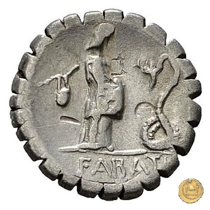 412/1 - denario L. Roscius Fabatus 64 BC (Roma)