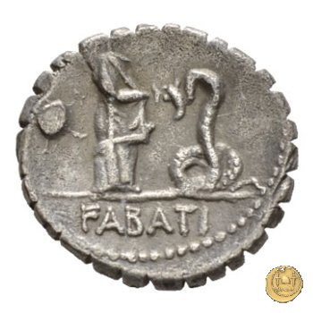 412/1 - denario L. Roscius Fabatus 64 BC (Roma)