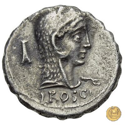 412/1 - denario L. Roscius Fabatus 64 BC (Roma)