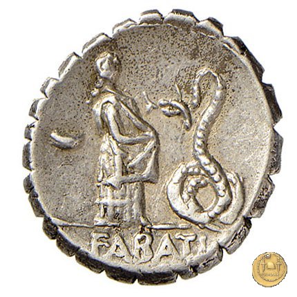 412/1 - denario L. Roscius Fabatus 64 a.C. (Roma)