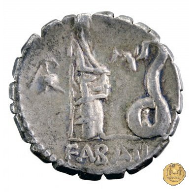 412/1 - denario L. Roscius Fabatus 64 BC (Roma)