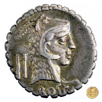 412/1 - denario L. Roscius Fabatus 64 BC (Roma)