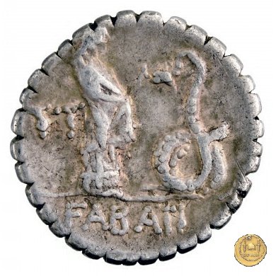 412/1 - denario L. Roscius Fabatus 64 BC (Roma)