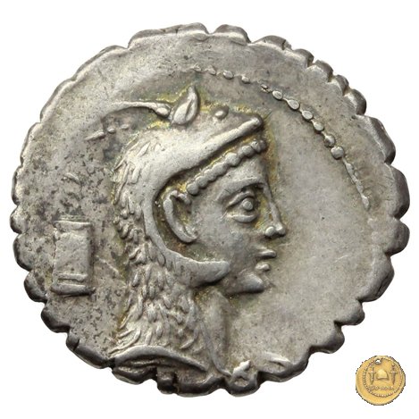 412/1 - denario L. Roscius Fabatus 64 BC (Roma)