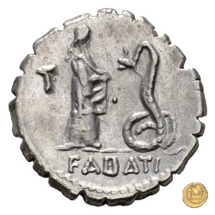 412/1 - denario L. Roscius Fabatus 64 BC (Roma)