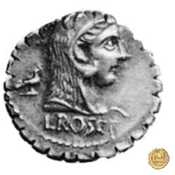 412/1 - denario L. Roscius Fabatus 64 BC (Roma)