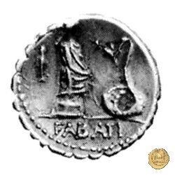 412/1 - denario L. Roscius Fabatus 64 BC (Roma)