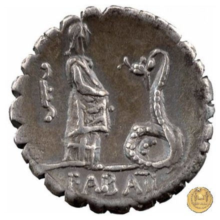 412/1 - denario L. Roscius Fabatus 64 BC (Roma)