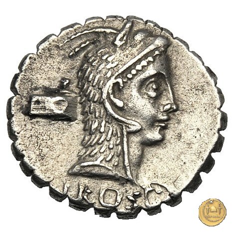 412/1 - denario L. Roscius Fabatus 64 BC (Roma)