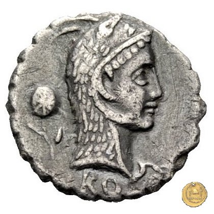 412/1 - denario L. Roscius Fabatus 64 BC (Roma)