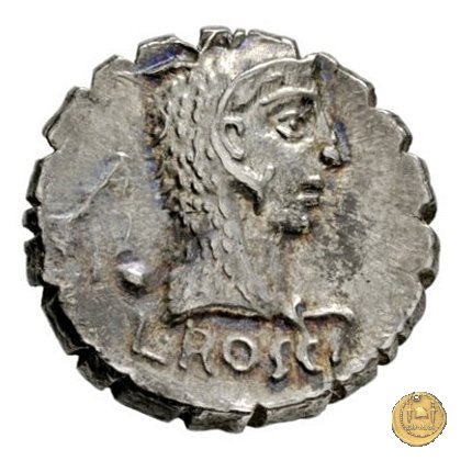 412/1 - denario L. Roscius Fabatus 64 BC (Roma)