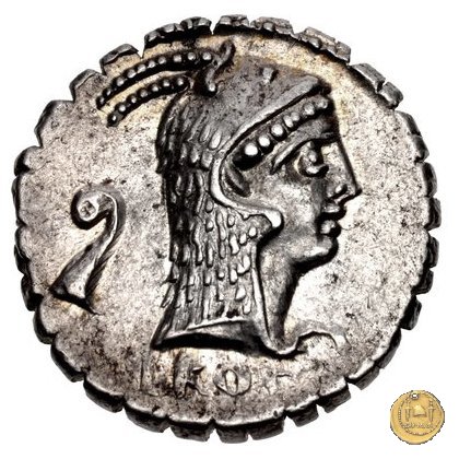 412/1 - denario L. Roscius Fabatus 64 BC (Roma)