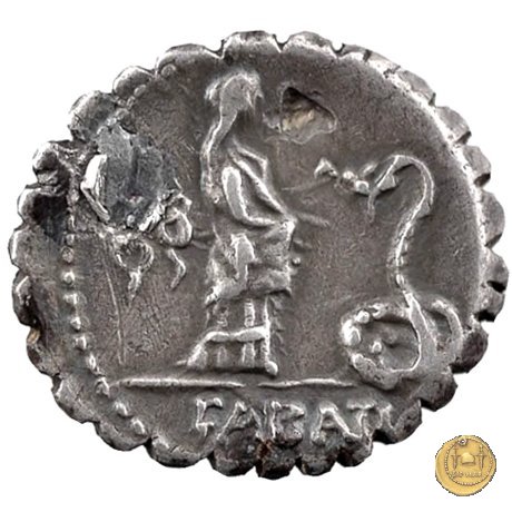 412/1 - denario L. Roscius Fabatus 64 BC (Roma)