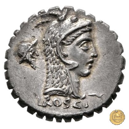 412/1 - denario L. Roscius Fabatus 64 BC (Roma)