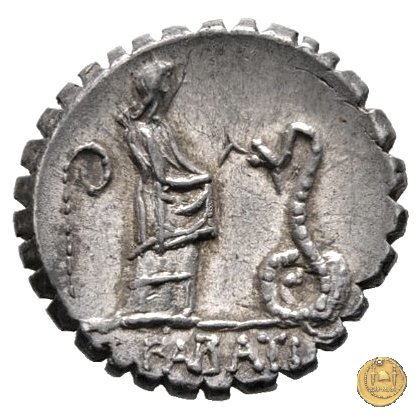 412/1 - denario L. Roscius Fabatus 64 BC (Roma)