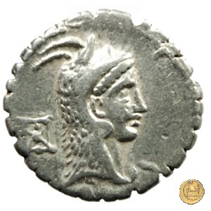 412/1 - denario L. Roscius Fabatus 64 BC (Roma)